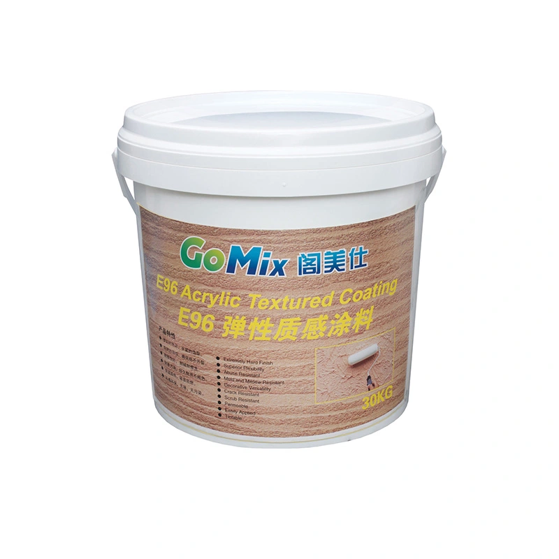 E96 acrylic textured coating natural stones finish application