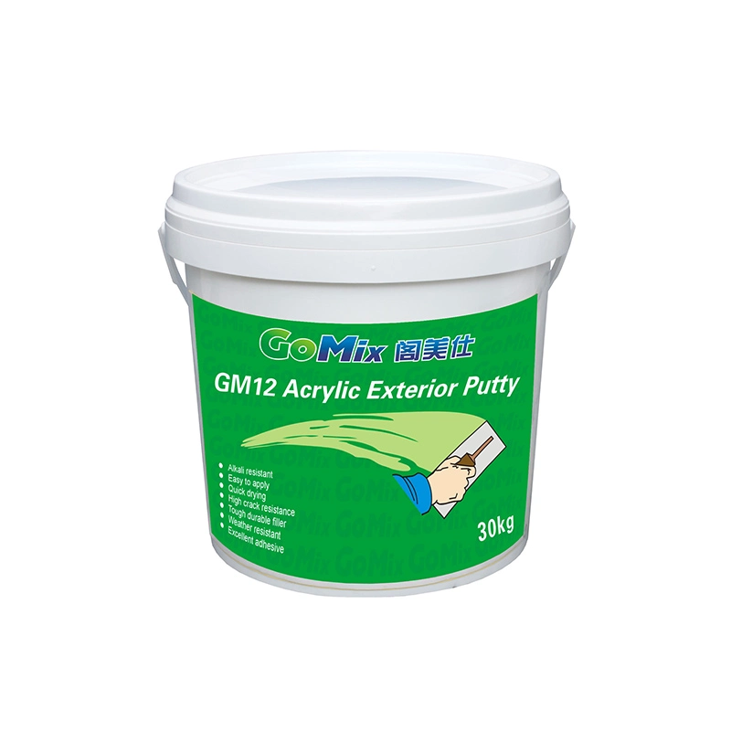 GoMix GM12 Exterior Acrylic Putty 30kg plastic drum packaging