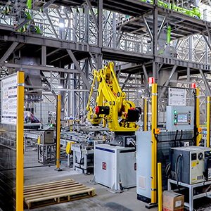 GoMix manufacturing facility production line