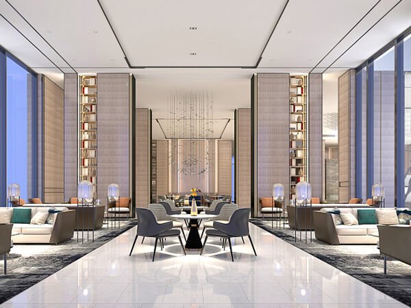 Commercial space flooring grout applications