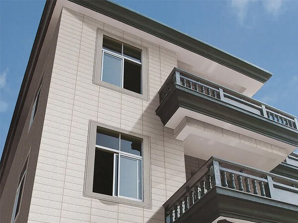 Exterior wall tile grouting weatherproof