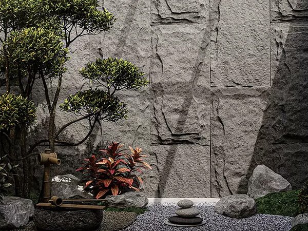 Natural stone wall grouting applications