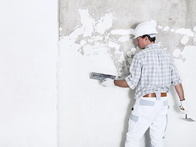 Wall smoothing preparation for ceramic tile installation