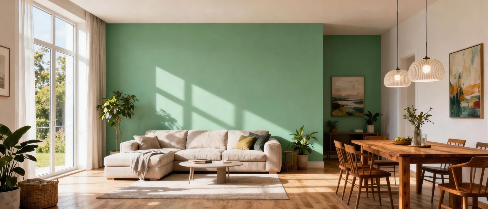 Self-priming interior wall coating for residential projects