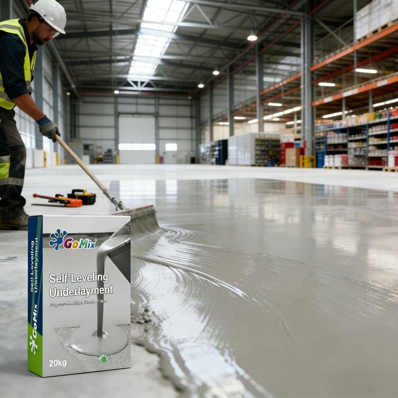 GoMix SL9 Self-levelling Compound Floor Application