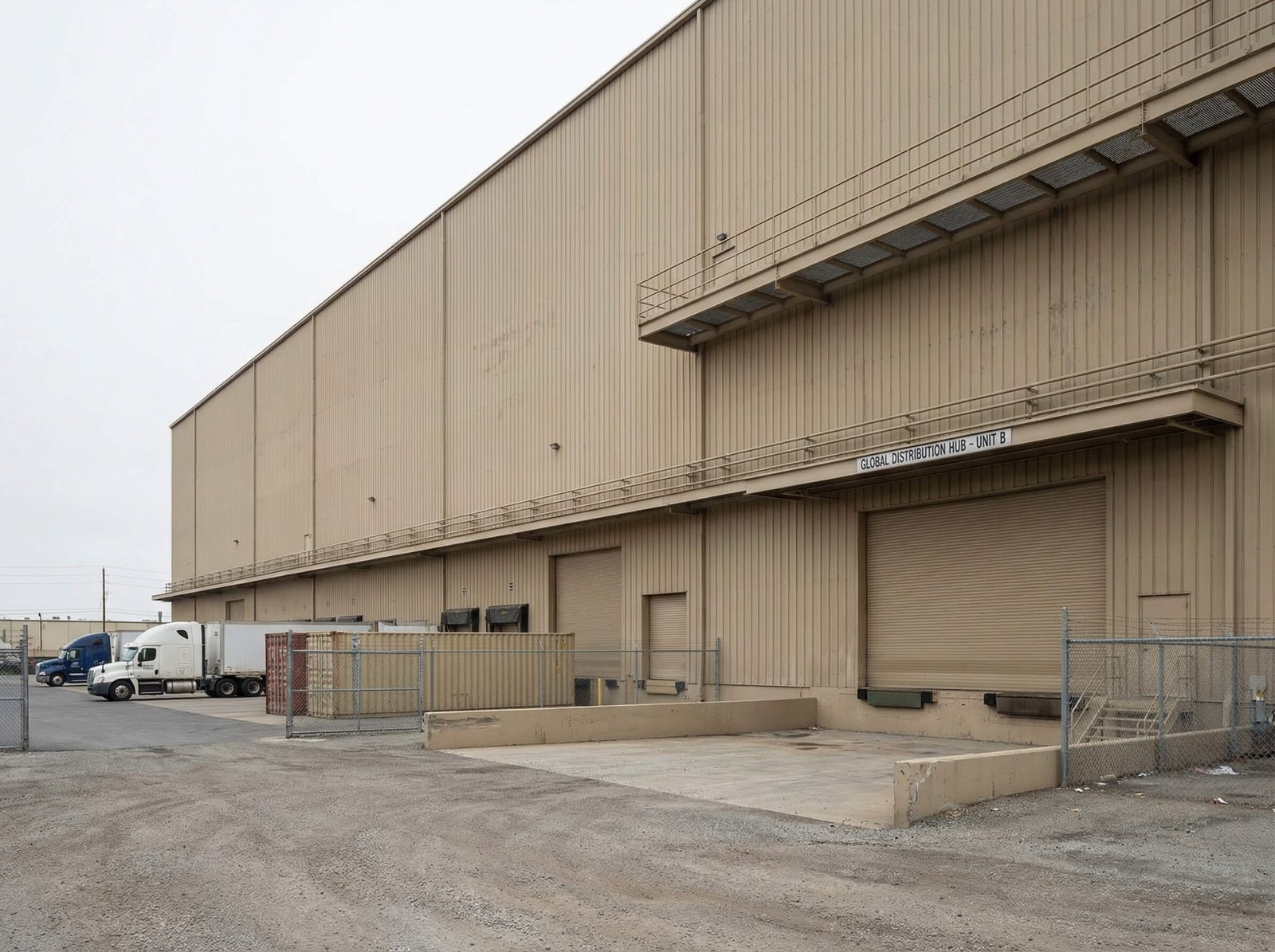 Industrial facility exterior coating with mildew resistant paint
