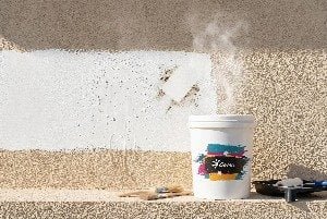 GoMix S5 applied on stucco exterior wall